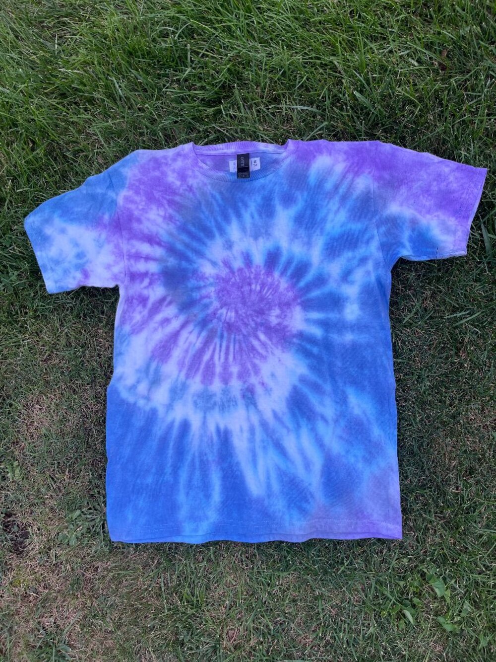 Child Large (14-16) Purple & Blue Spiral T-Shirt